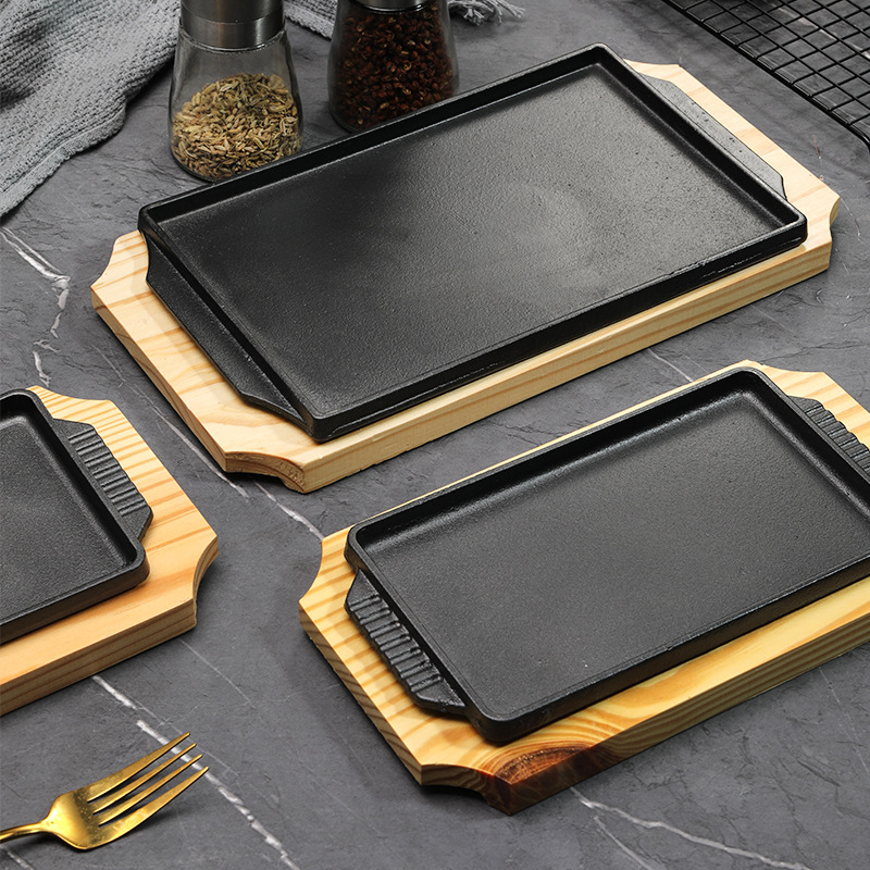 Teppanyaki Grill Table - Cast Iron Teppanyaki Grill Plate Rectangle