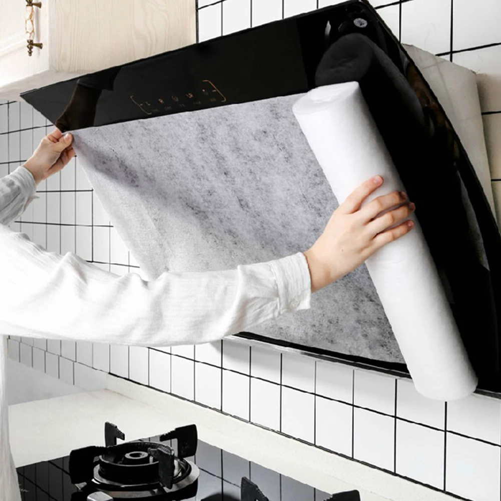 Commercial Kitchen Oil Filter - 5/10M Filter Paper Oil-Absorbing Kitchen Cook