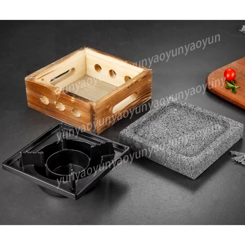 Grooved Dense Hole Volcanic Ro - Teppanyaki Grill Table review and price