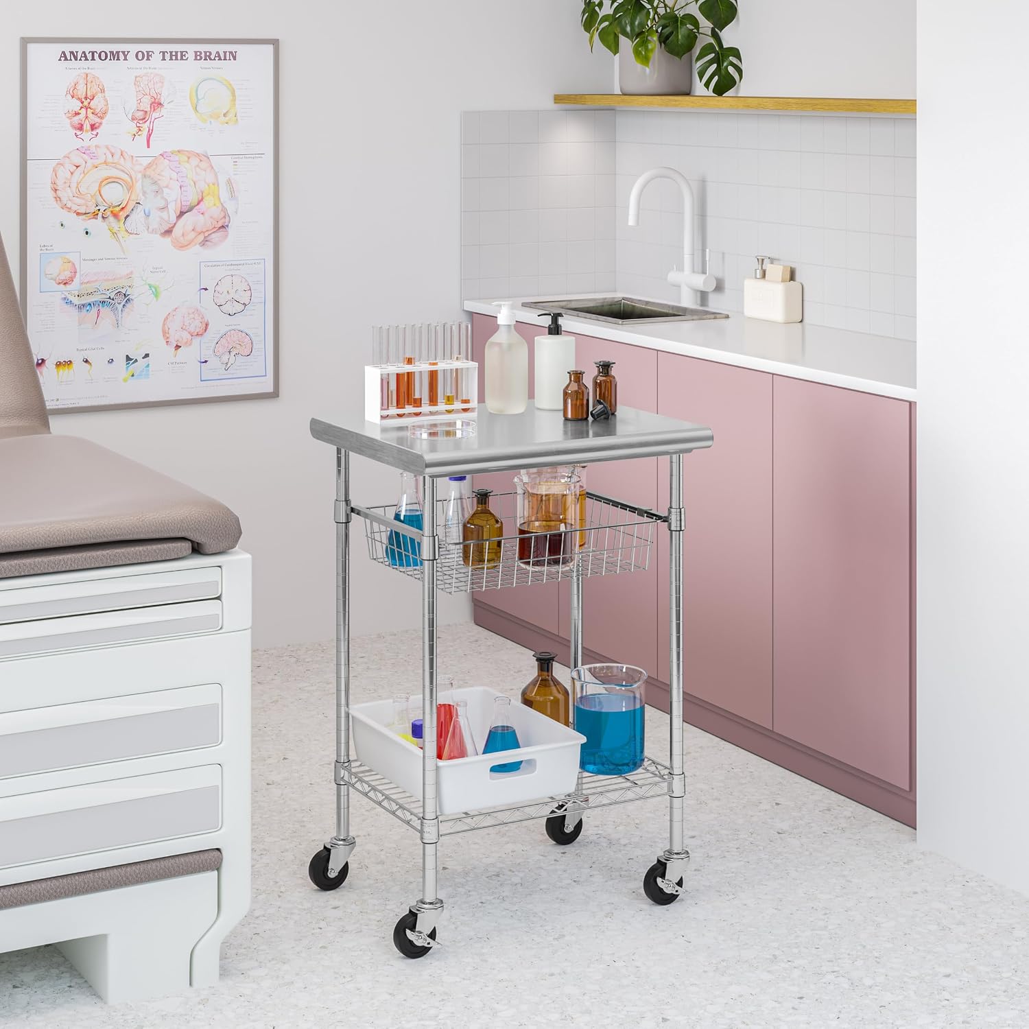 Stainless Steel Commercial Foo - Commercial Kitchen Prep Table With Storage review and price