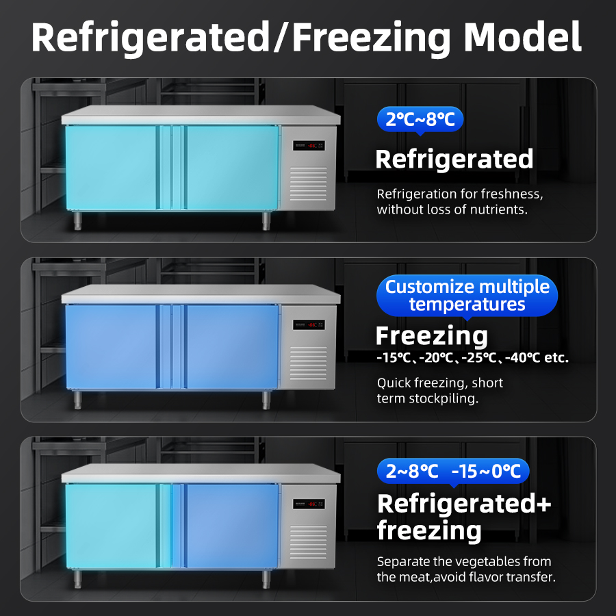 Refrigerator YINZHENG 1.5m Com - Commercial Kitchen Prep Table With Storage review and price