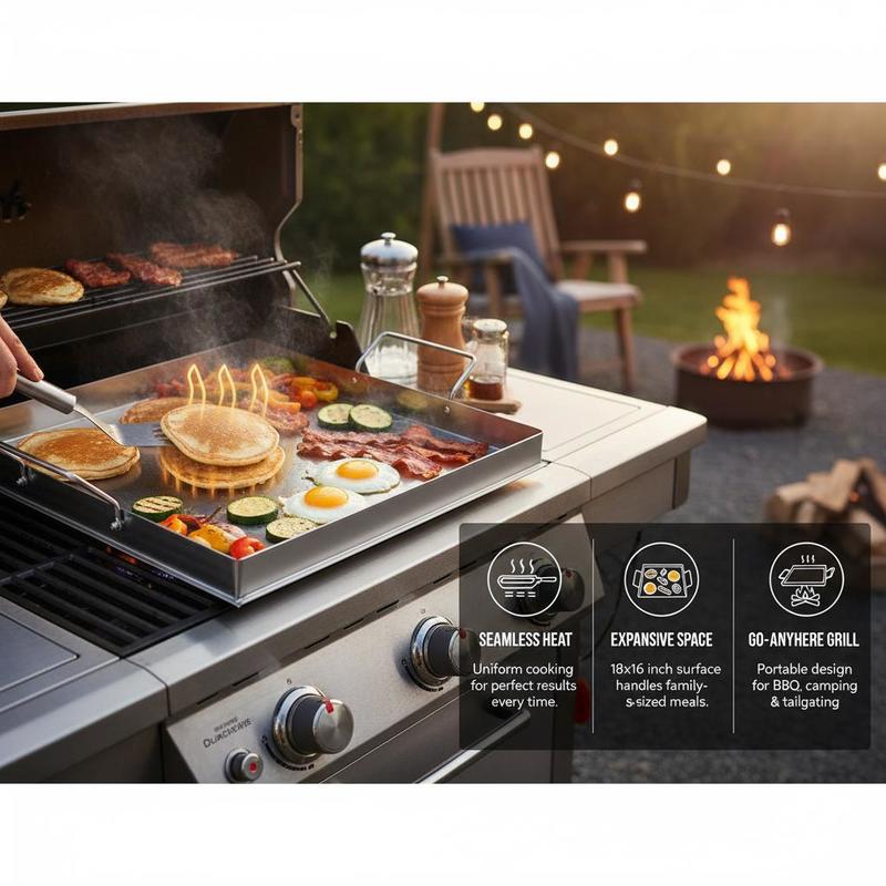 Universal Flat Top Griddle 18x - Teppanyaki Grill Table review and price