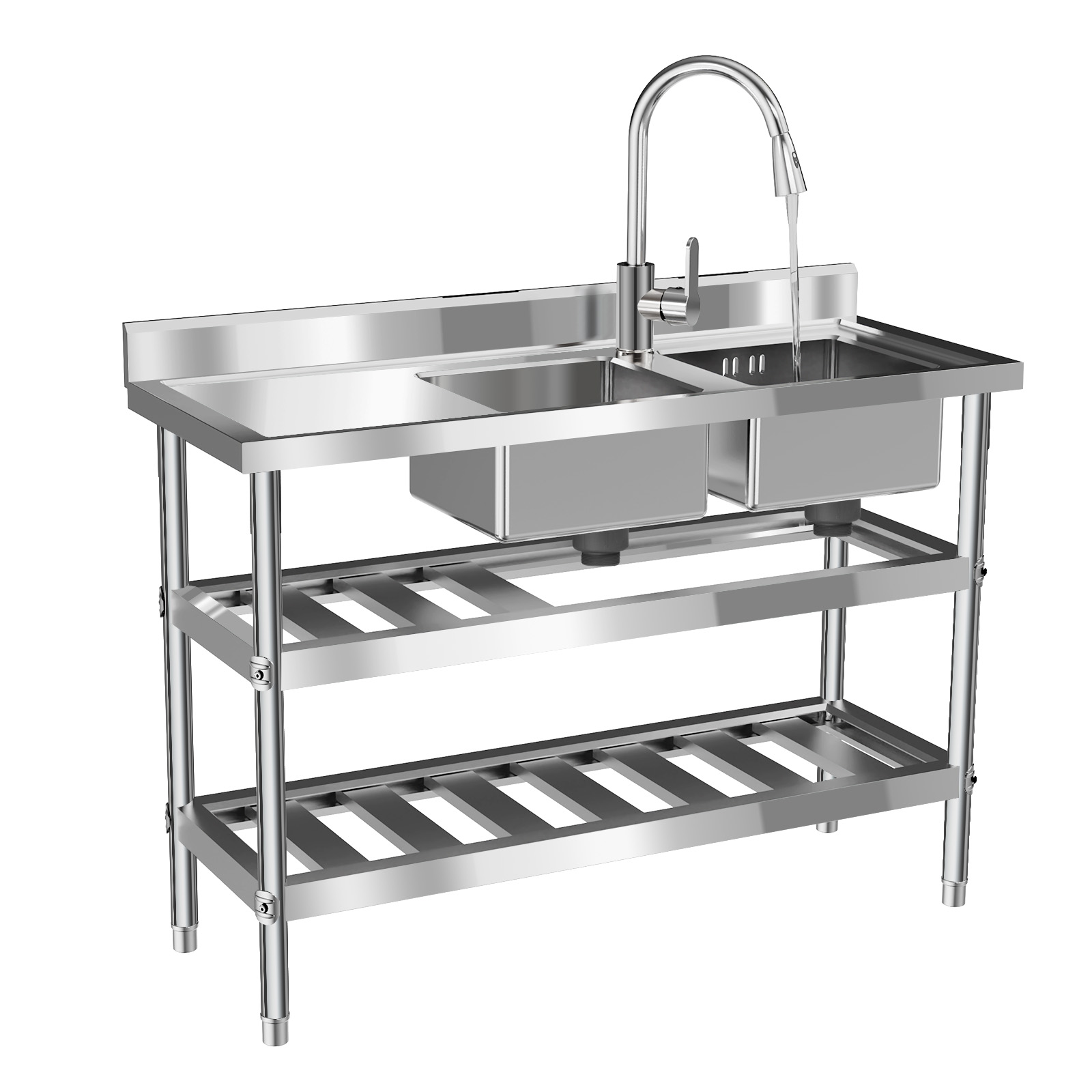 Commercial Restaurant Sink, St - Commercial Kitchen Prep Table With Storage review and price