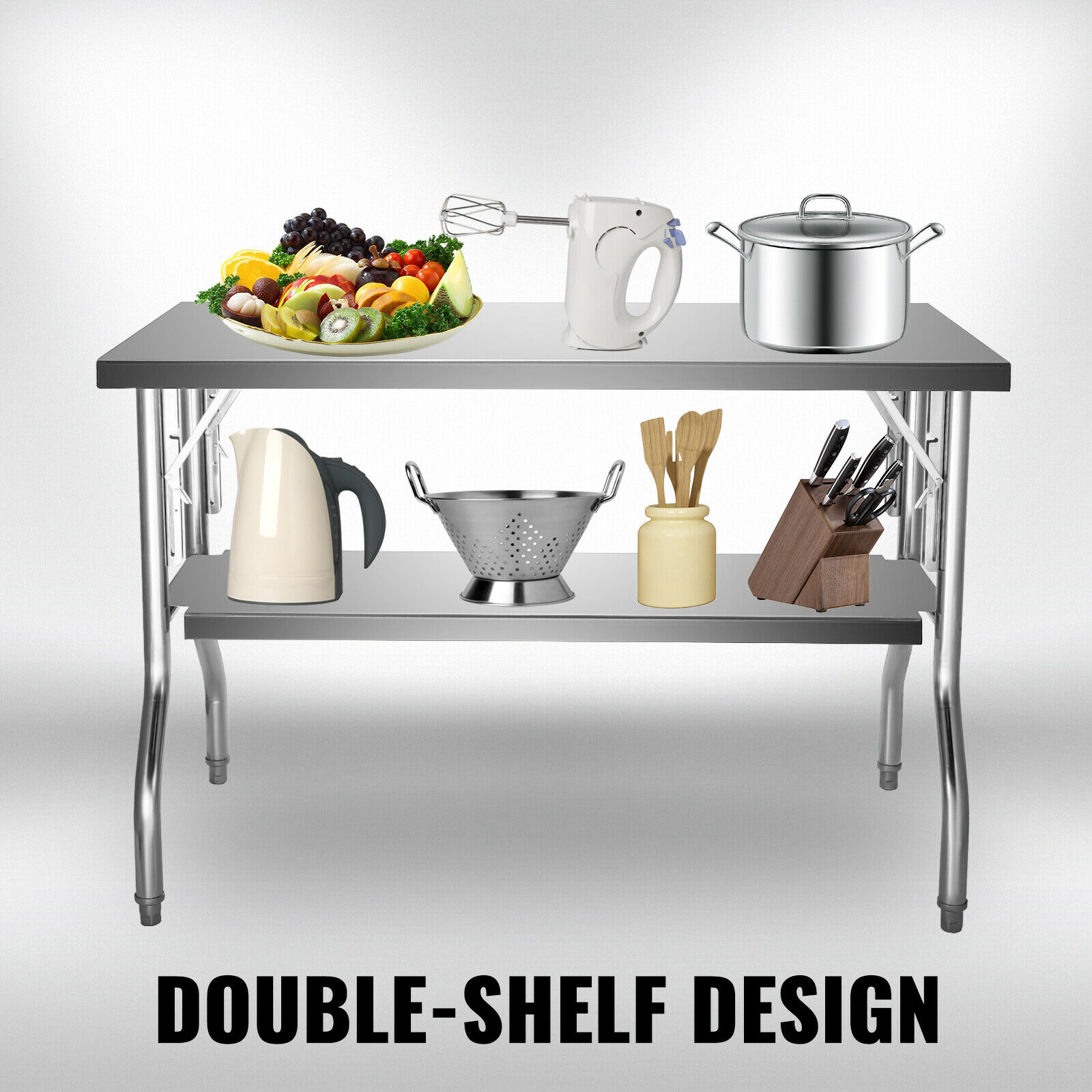 Single/Double-Shelf Profession - Commercial Kitchen Prep Table With Storage review and price