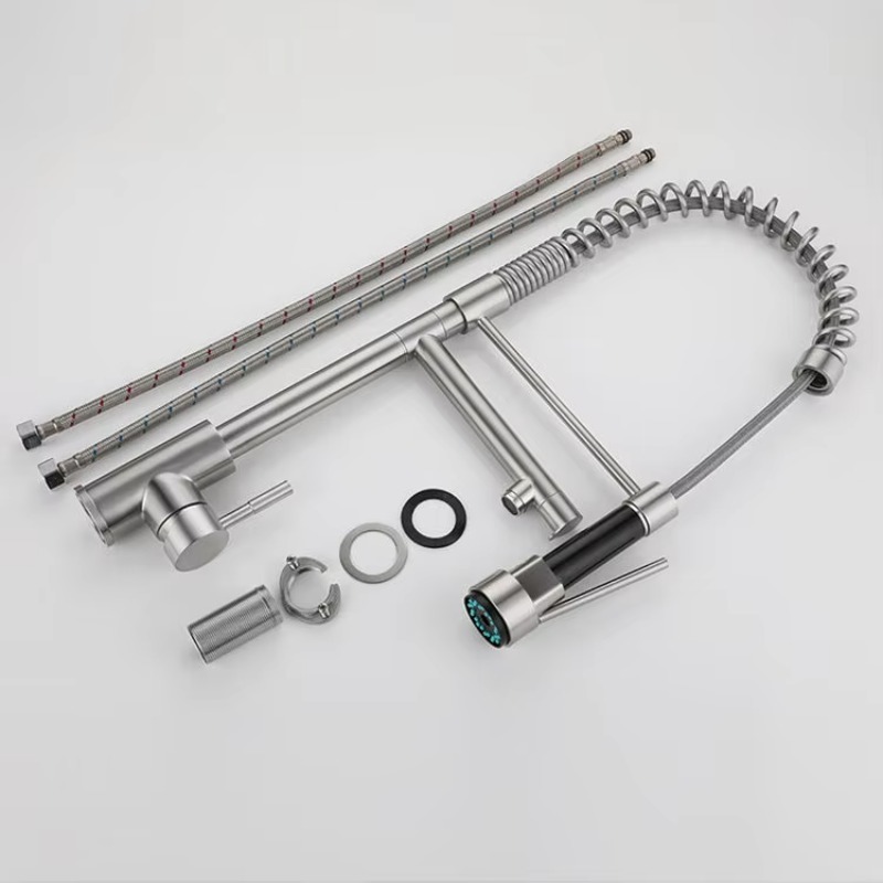 Modern Design 3-Way Spring Pul - Commercial Kitchen Taps review and price