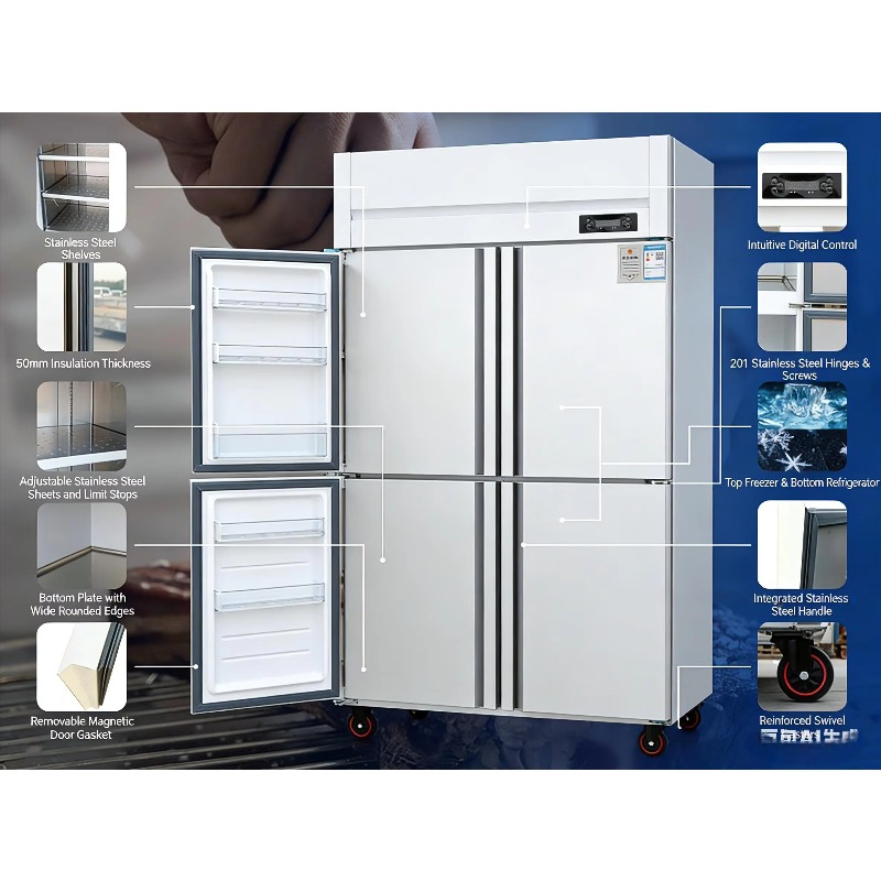 Commercial Stainless Steel Upr - Commercial Kitchen Refrigerator review and price