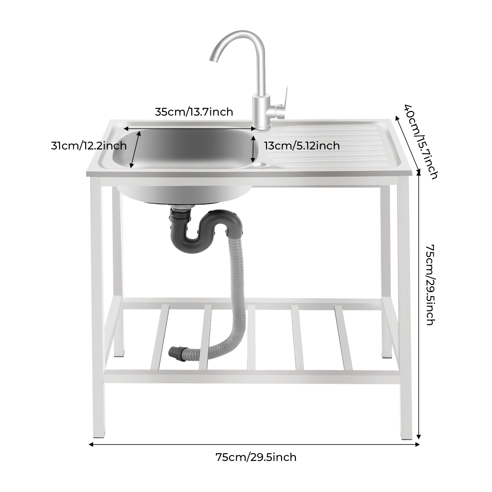 Utility Sink, Free Standing St - Commercial Kitchen Taps review and price