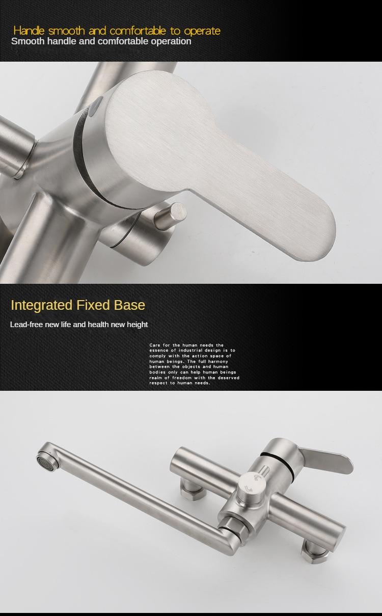 Brushed Nickel Wall Mount Sink - Commercial Kitchen Taps review and price