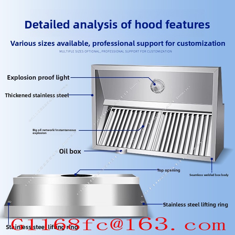 Stainless Steel Exhaust Hood f - Commercial Kitchen Exhaust Hood review and price